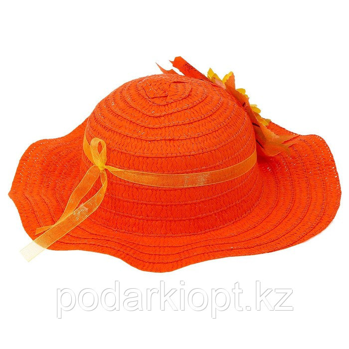 Карнавальная шляпа «Осенний букет», оранжевая, р. 52 54 см - фото 8 - id-p116277494