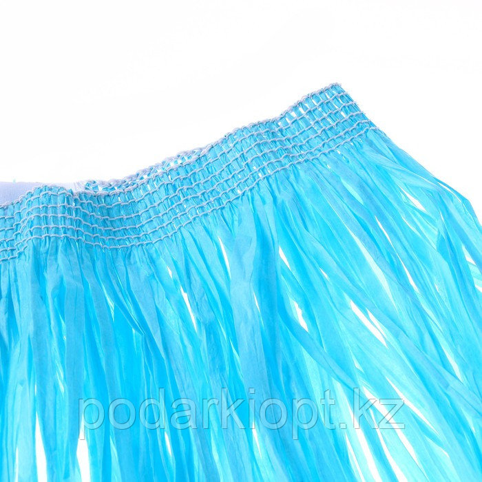 Гавайская юбка, 80 см, цвет голубой - фото 3 - id-p116275735