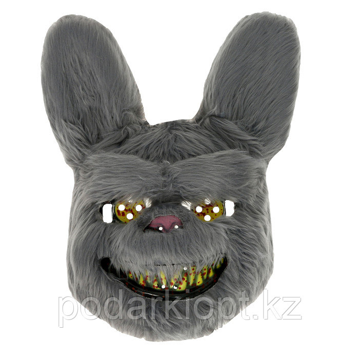 Карнавальная маска "Страшный заяц" цвет серый - фото 1 - id-p116279945