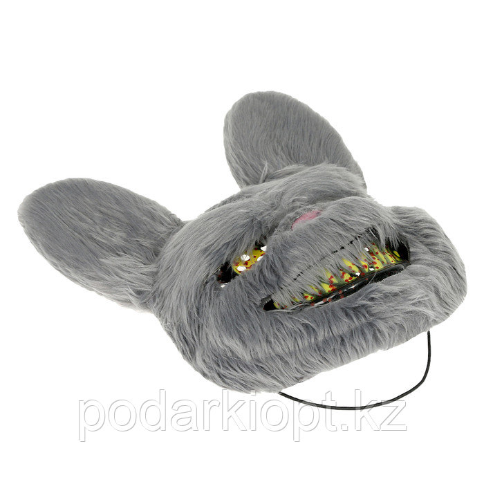 Карнавальная маска "Страшный заяц" цвет серый - фото 2 - id-p116279945