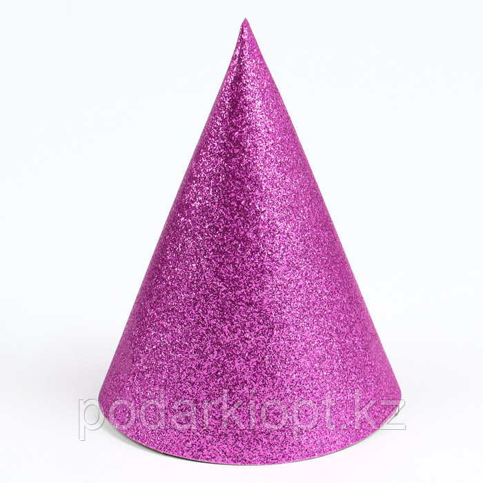 Карнавальный колпак «Блеск», набор 6 шт., цвет розовый - фото 2 - id-p116289194