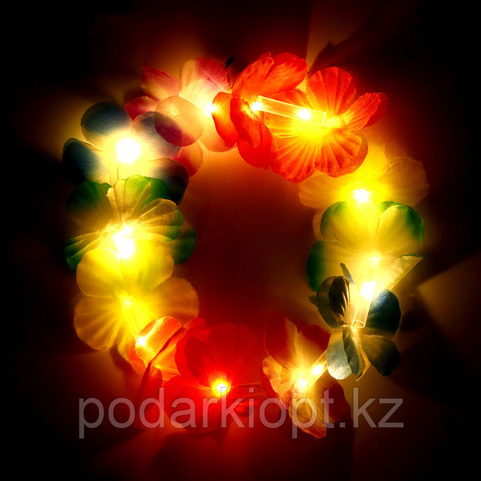 Гавайский световой венок «Купуна», 3 режима подсветки - фото 5 - id-p116289304