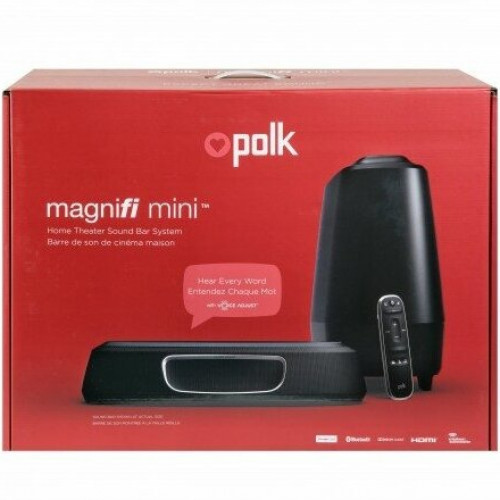 Polk audio Magnifi Mini AX черный ультракомпактный саундбар 5.1 с беспроводным сабвуфером саундбар - фото 7 - id-p116292568
