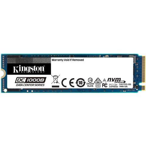 KINGSTON DC1000B 240GB Enterprise SSD, M.2 2280, PCIe NVMe Gen3 x4, Read/Write: 2200 / 290 MB/s, Random - фото 1 - id-p116292759
