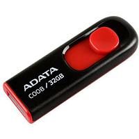 USB флэш-дискісі 32 гБ ADATA DashDrive Қара/Қызыл