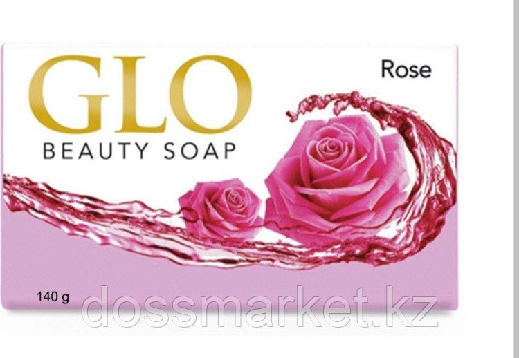 Кусковое мыло туалетное GLO Beauty Soap Роза 140 г - фото 1 - id-p116292981