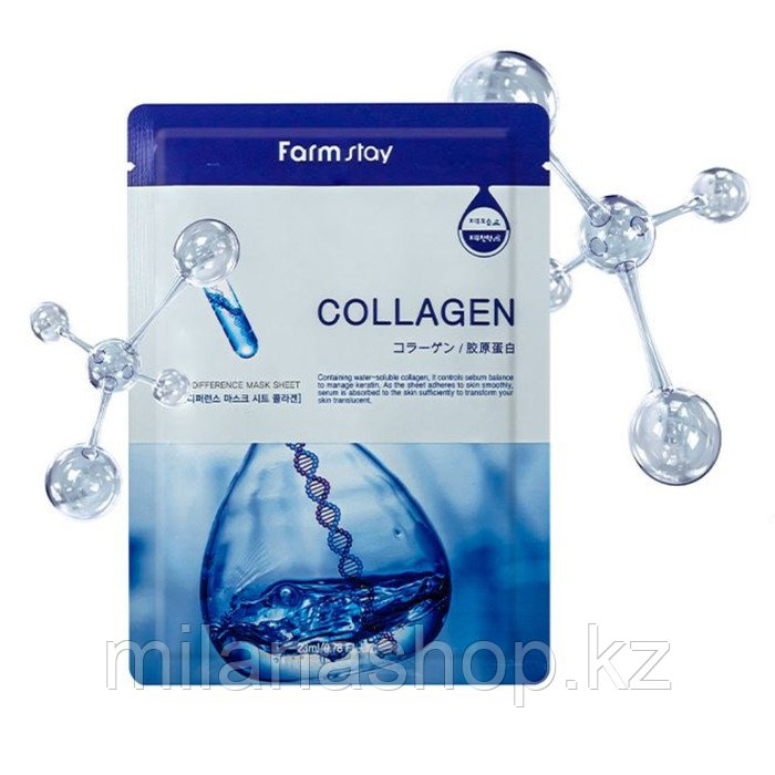 Тканевая Маска Farm Stay Collagen - фото 1 - id-p115956459