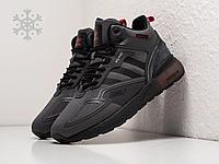 Зимние Кроссовки Adidas ZX 2K Boost High 41/Серый 45