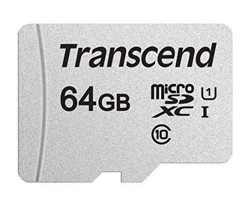 Карта памяти MicroSD 64GB Class 10 U1 Transcend TS64GUSD300S - фото 1 - id-p116296654