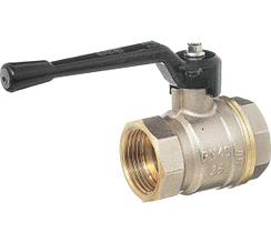 Кран шаровой 11Б27п1 Ду40 А30 НГ вр/вр рычаг никель PN40