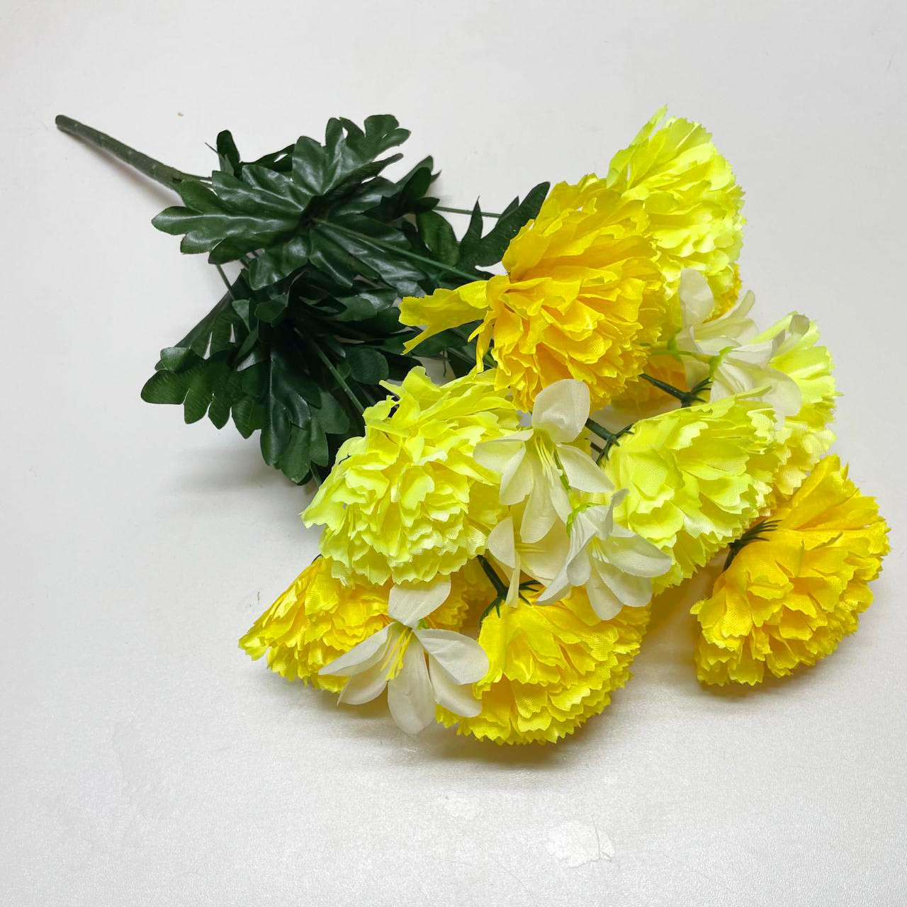 Искусственные цветы Хризантема 50 см желтые