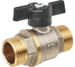 Кран шаровой 11Б27п1 Ду20 А32/1 нр/нр бабочка никель PN40