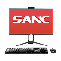 Моноблок Sanc C2400647, 23.8" FHD IPS/MB H470/SO-DIMM DDR4/WiFi/keyboard+mouse, black