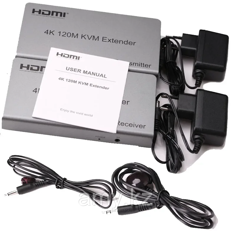 Удлинитель HDMI Extender 120м KVM - фото 9 - id-p116297479