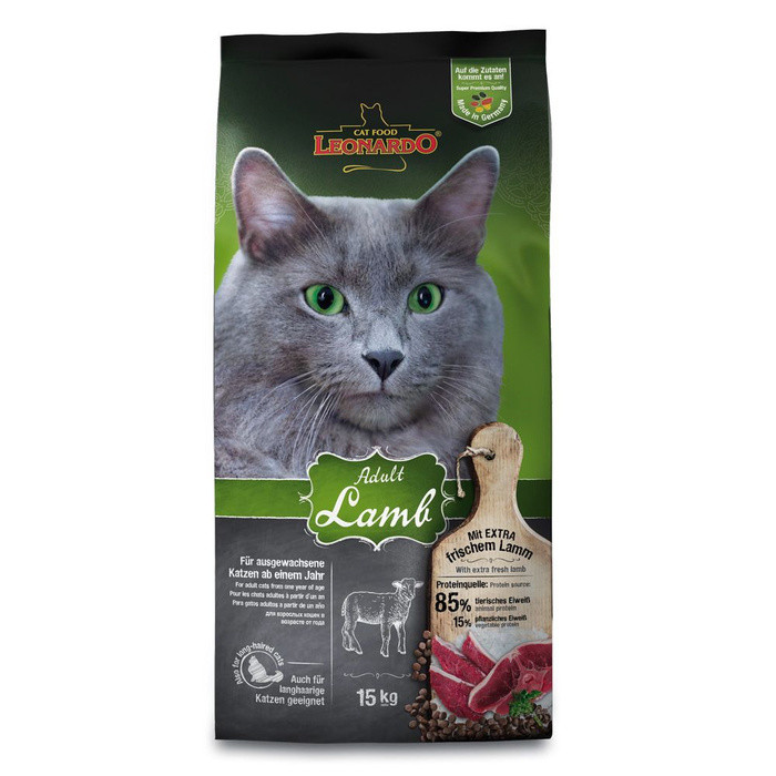 Leonardo Sensitive Adult Lamb 15 кг для привередливых кошек с ягненком и рисом - фото 2 - id-p116297495