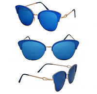 Солнцезащитные очки женские Бабочка (голубые)