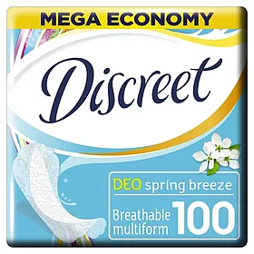 Прокладки ежедневные Discreet Deo Spring Breeze Multiform, 100 шт