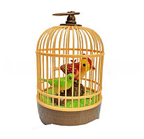 Интерактивная поющая птица в клетке 688A-1 (музыкальная игрушка)