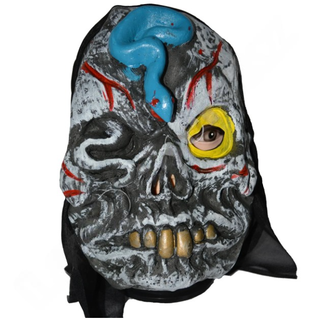Маска для Хэллоуина Череп (со змеей)