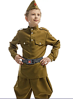 Детский военный костюм для мальчиков защитного цвета (26-32 размеры)