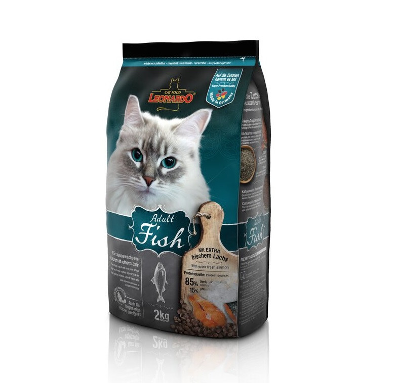 Leonardo Sensitive Adult Fish & Rice 2 кг для привередливых кошек на рыбе - фото 1 - id-p116298149