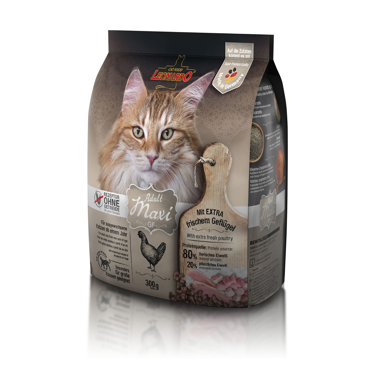 Leonardo Adult Grain Free Maxi 300 гр для взрослых кошек крупных пород - фото 1 - id-p116298225