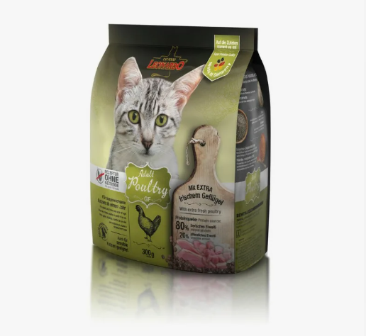 Leonardo Adult GF Poultry 300 гр беззерновой корм для взрослых кошек на курице - фото 2 - id-p116298258