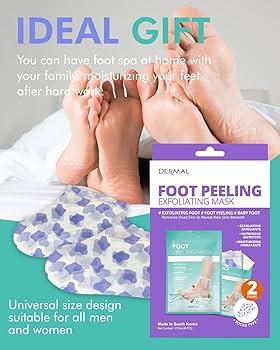 Пилинг-носочки для ног DERMAL Foot Peeling Mask Exfoliating 2шт - фото 2 - id-p116298263