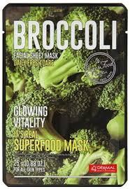 Тканевая маска с экстрактом брокколи Dermal It's Real Superfood Mask Broccoli 10шт - фото 1 - id-p116298647