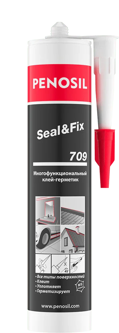 Гибридный клей герметик с высокой эластичностью 20% PENOSIL Premium Seal&Fix 709 - фото 1 - id-p116298701