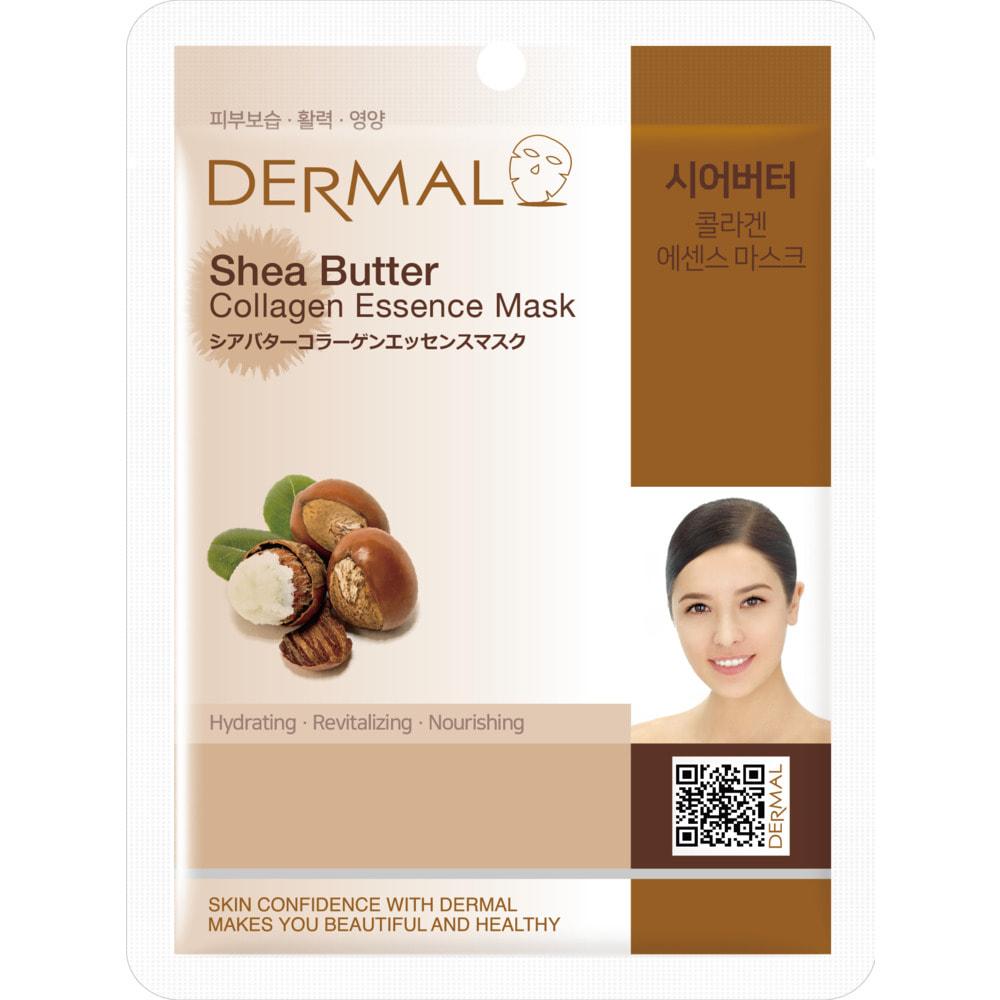 Dermal "Shea Butter Collagen Essence Mask" Тканевая маска с коллагеном и маслом ши 10 шт - фото 1 - id-p116298727