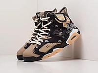 Кроссовки Nike x Travis Scott Air Jordan 6 40/Коричневый