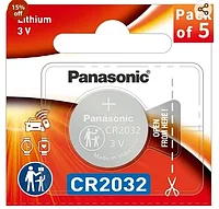 Дисковая литиевая батарейка Panasonic Lithium CR2032