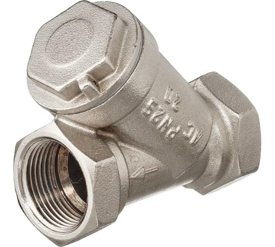 Фильтр сетчатый никелированный Ду15 А50 угловой, фото 1