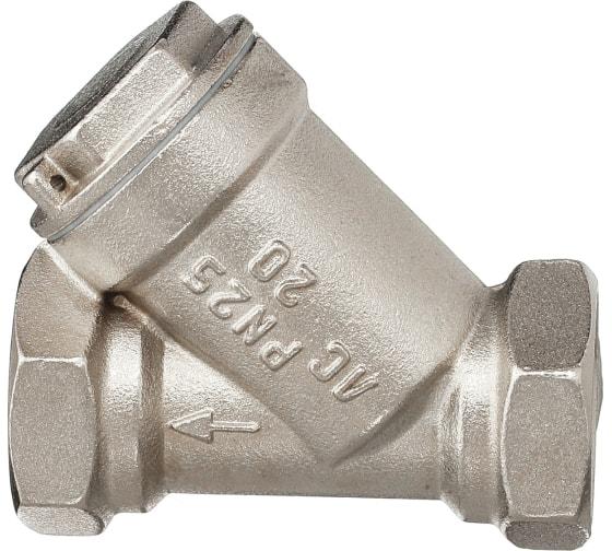 Фильтр сетчатый никелированный Ду20 А50 угловой, фото 1