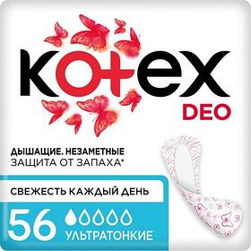 Прокладки ежедневные Kotex Deo ультратонкие, 56шт