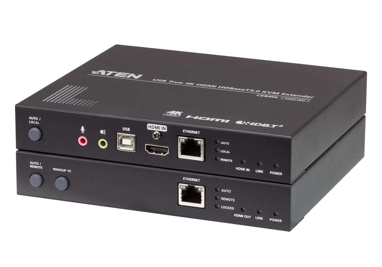 USB True 4K HDMI KVM-удлинитель с поддержкой HDBaseT 3.0 (4K@100м) CE840 ATEN