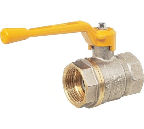 Кран шаровой 11Б27п Ду40 А10 газ вр/вр рычаг никель PN40, фото 1