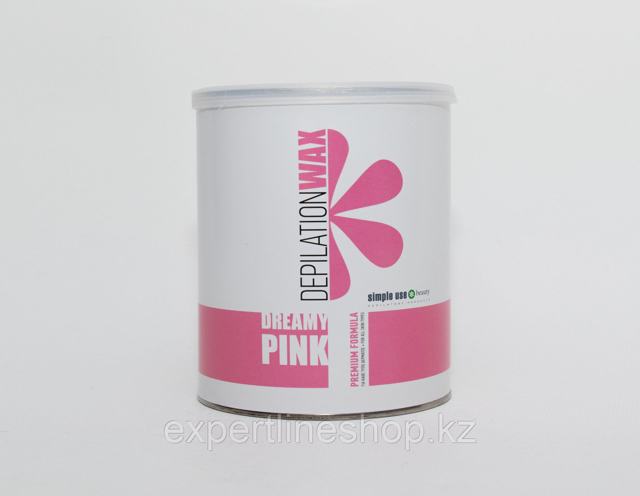 Воск для депиляции SIMPLE USE BEAUTY - PINK TiO2 (розовый), теплый, банка, 800 мл - фото 1 - id-p97000977