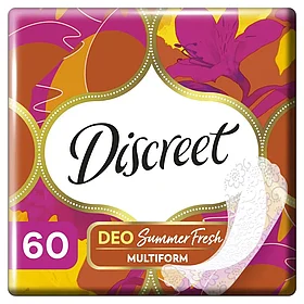 Discreet Прокладки ежедневные DEO SUMMER FRESH MULTIFORM, 60 шт