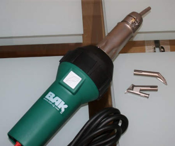 Строительный термофен BAK RiOn Digital для ПВХ пленки (230V, 1,6 кВт, с вилкой и металлическим кейсом) - фото 6 - id-p116299699