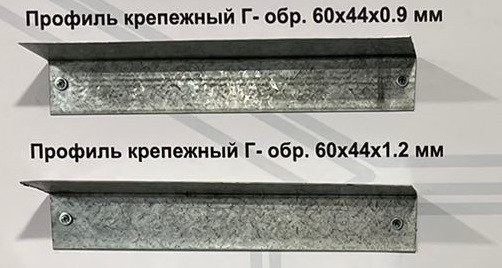 Профиль крепежный Г-образный 60х80х1,2мм из оцинкованной стали - фото 1 - id-p116299714