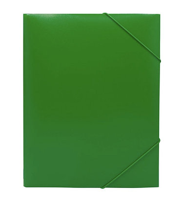 Папка на резинке BURO, А4 пластиковая, 500 мкм, корешок 15 мм., зеленая, фото 2