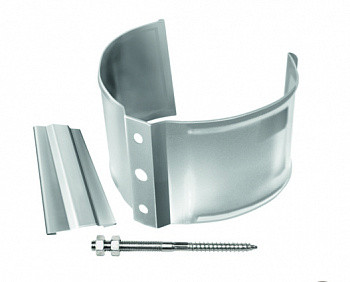 Хомут трубы металлический на кирпич, фото 1