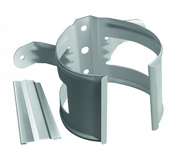 Хомут трубы металлический на дерево, фото 1