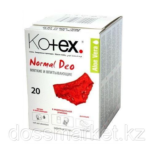 ЕЖЕДНЕВНЫЕ ПРОКЛАДКИ KOTEX «NORMAL DEO», 20 ШТ