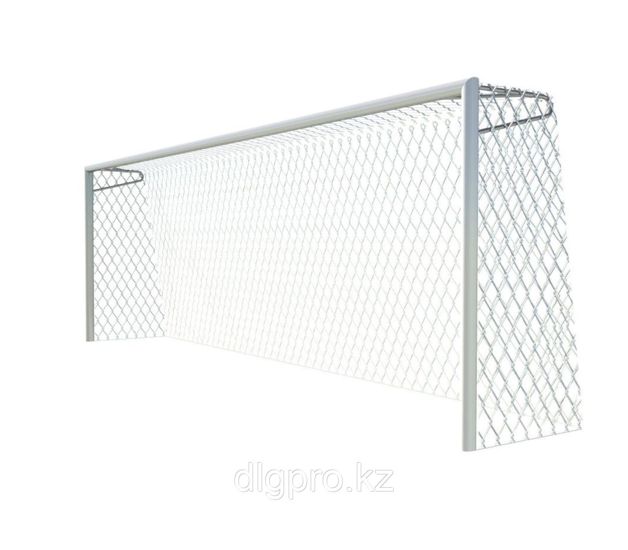 Ворота футбольные стационарные (7,32х2,44 м) Алюминий - фото 1 - id-p116299801
