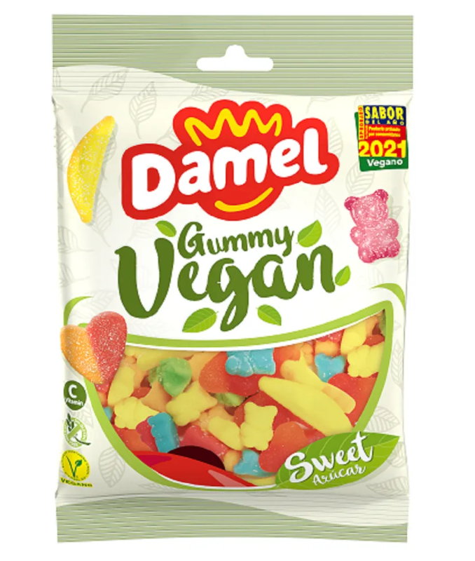 Мармелад VEGAN МИКС в сахаре 80гр HALAL /DAMEL Испания/ (6шт-упак)