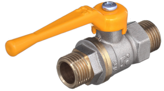 Кран шаровой 11Б27п Ду25 А12 НГ газ нр/нр рычаг никель PN40, фото 1