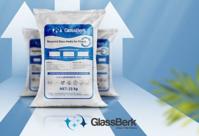 Стеклянный песок GlassBerk для песочных фильтров в бассейне 25 кг. (фракция 0,5-1,2 мм) - фото 4 - id-p116299895